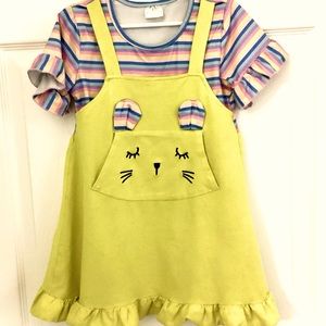Bunny Dress with stripes
